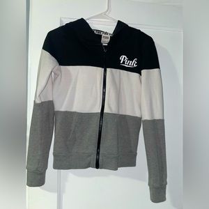 X small PINK zip up hoodie